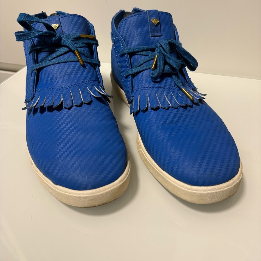 Diamond Supply Co. Jasper Royal Carbon Men's Fringe Lace-Up Sneakers - Picture 6 of 12